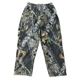VTG Scentlok Camo Pants Size Large Hunting Pull On Pants Warm Fleece Cozy